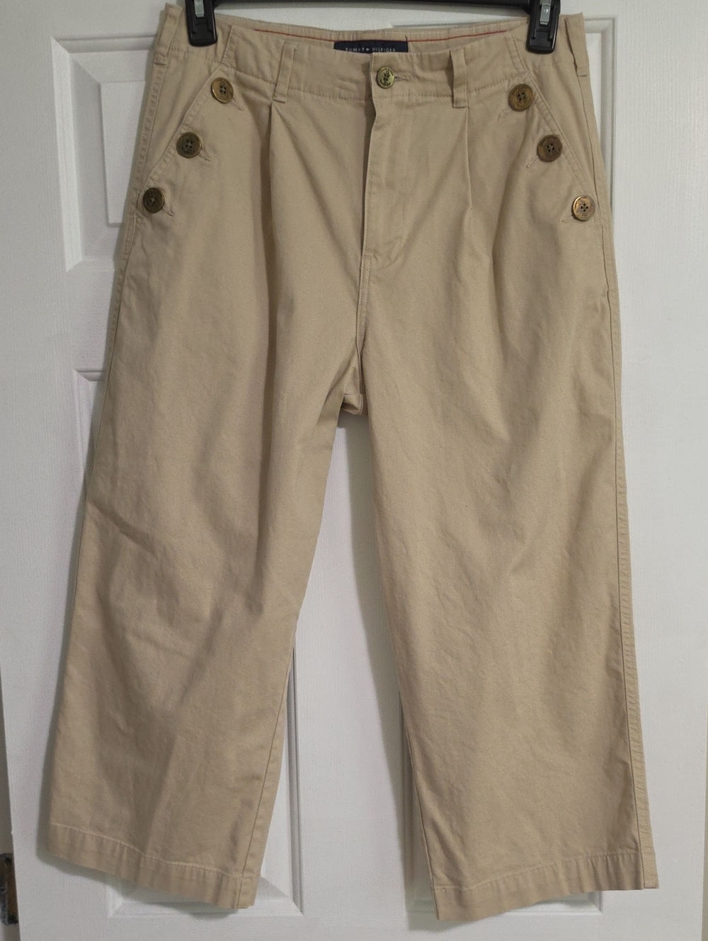 Tommy Hilfiger Women's Khaki Single Pleat Chino Pants Size 10 - NWOT New